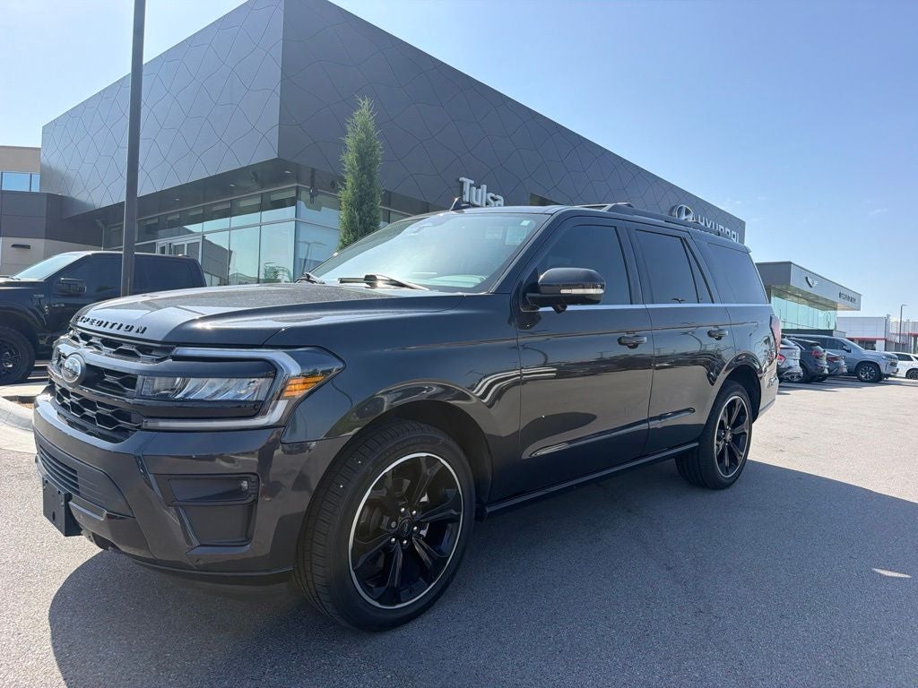 2023 Ford Expedition Limited in Dark Matter Metallic — front three-quarter view