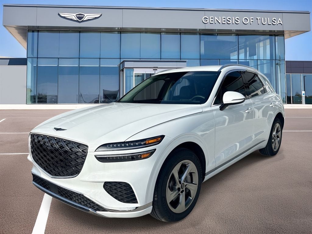 2026 Genesis GV70 2.5T in Alta White — front three-quarter view