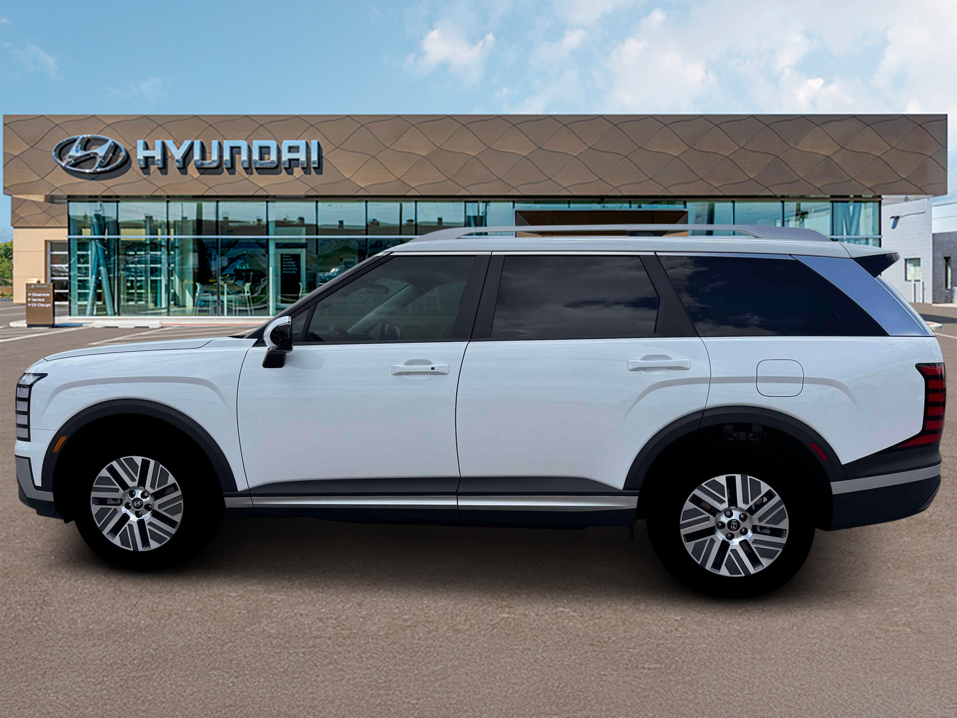 2026 Hyundai PALISADE HYBRID — rear three-quarter view
