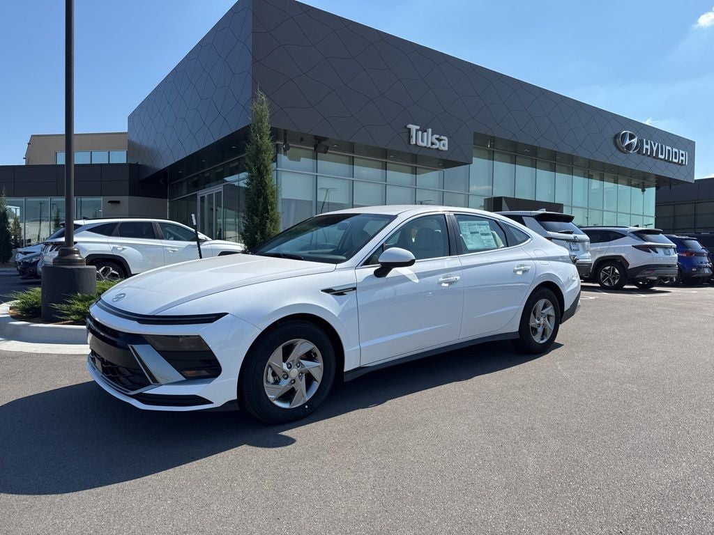 2026 Hyundai SONATA SE in Serenity White — front three-quarter view